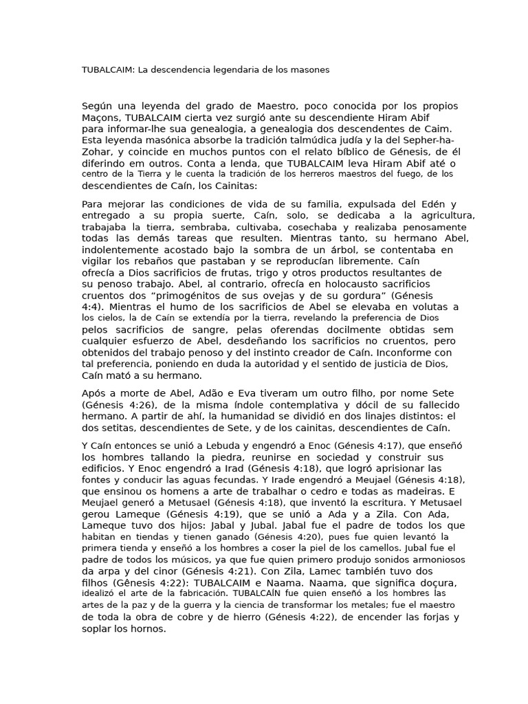 Tubal Caín PDF