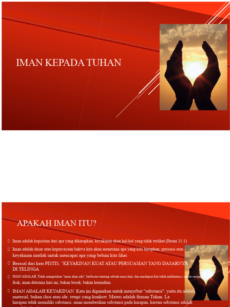 Iman Kepada Tuhan | PDF