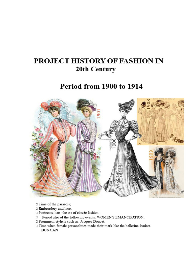 20th Century Fashion Evolution Overview | PDF | Fashion | Dress