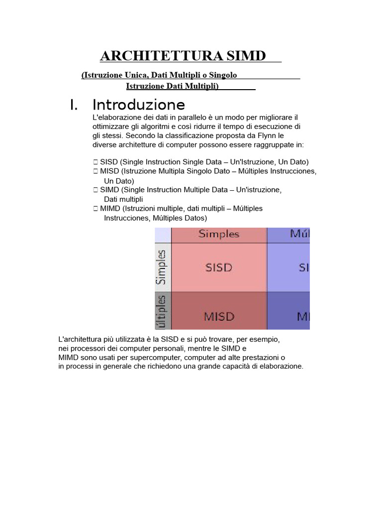 Architettura Simd | PDF