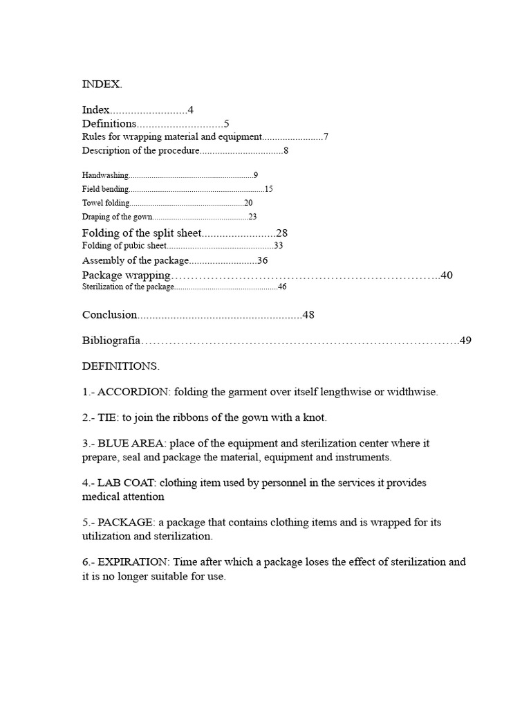 Surgical Wrapping and Sterilization Guide | PDF | Clothing ...