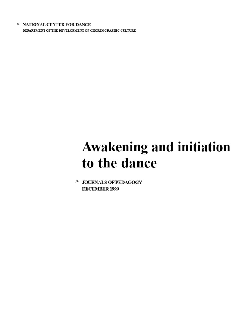 Awakening Initiation Dance | PDF | Rhythm | Learning