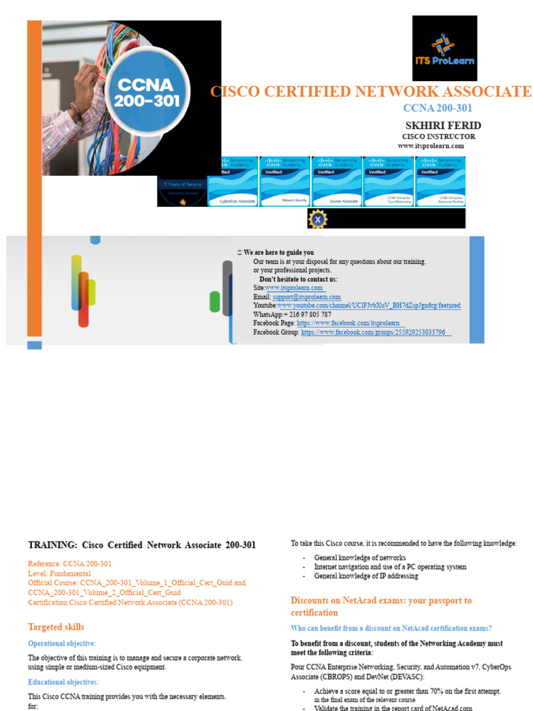 CCNA 200-301 Certification Training Guide | PDF | Cisco Certifications ...