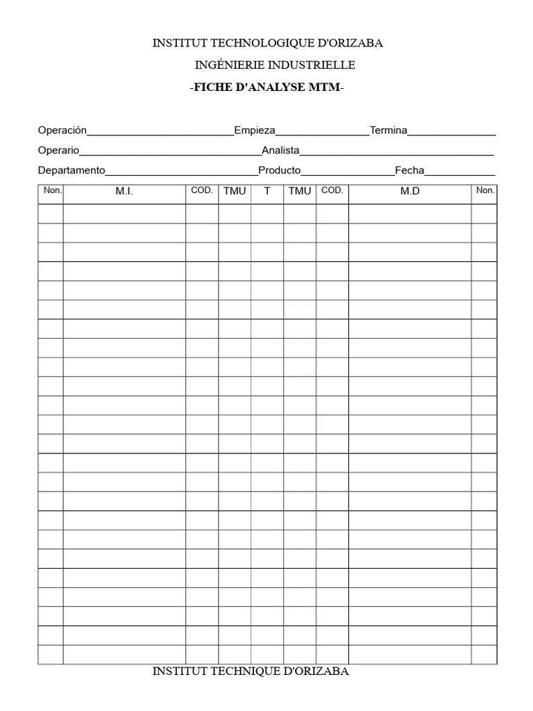 Formats MTM | PDF