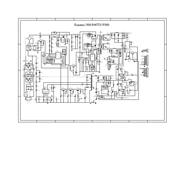 Diagrama de Circuito Hitachi Cdh-Le42fd06 para 5800-p46tts-w000 | PDF ...