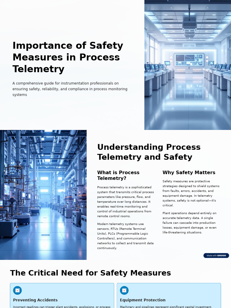 Safety Measures in Process Telemetry | PDF | Telemetry | Computer Network