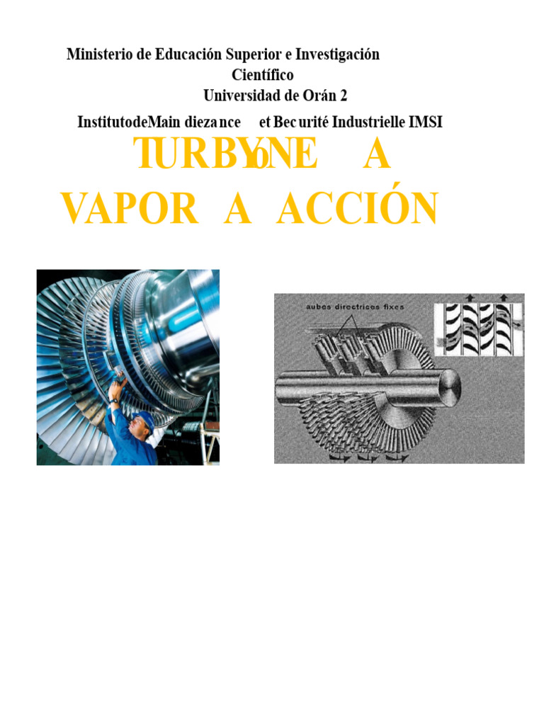 M2ELM-capítulo II-Turbina de Vapor de Acción | PDF | Turbina | Vapor