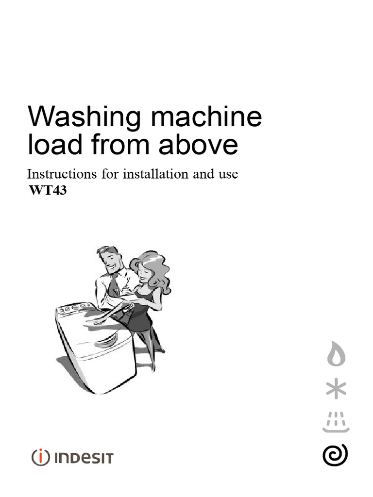 Indesit WT43 | PDF | Washing Machine | Laundry