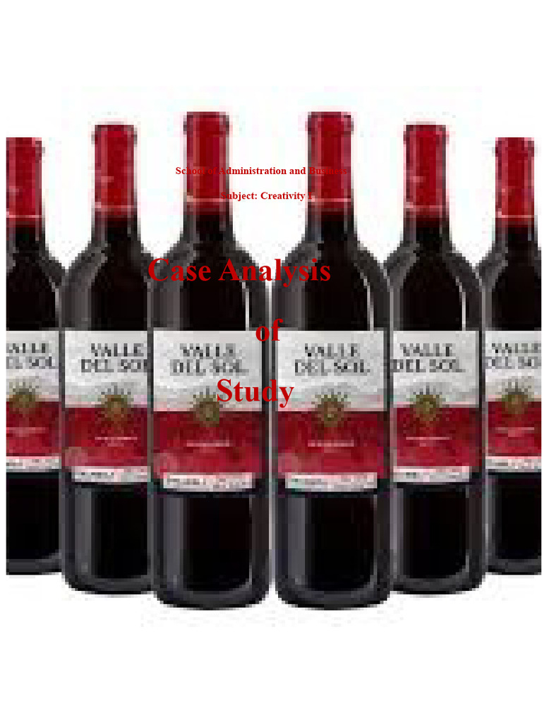 Case Study Wine | PDF | Wine | Brand