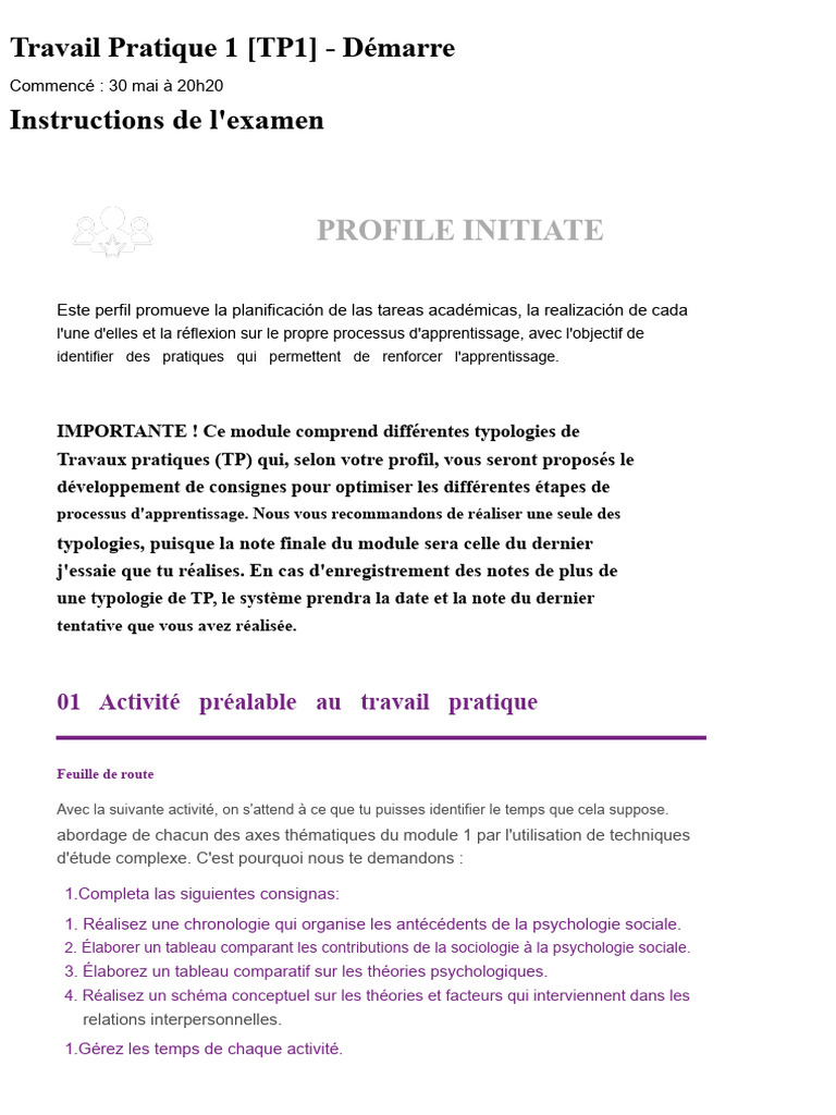 TP1 : Introduction à la psychologie sociale | PDF | Psychologie ...