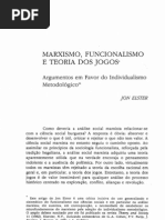 Jon Elster - Marxismo, Funcionalismo e Teoria Dos Jogos (1982)