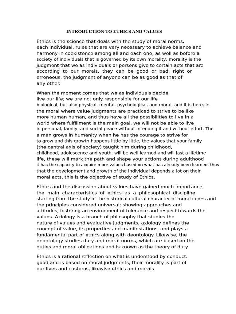 Understanding Ethics and Values | PDF | Value (Ethics) | Beauty