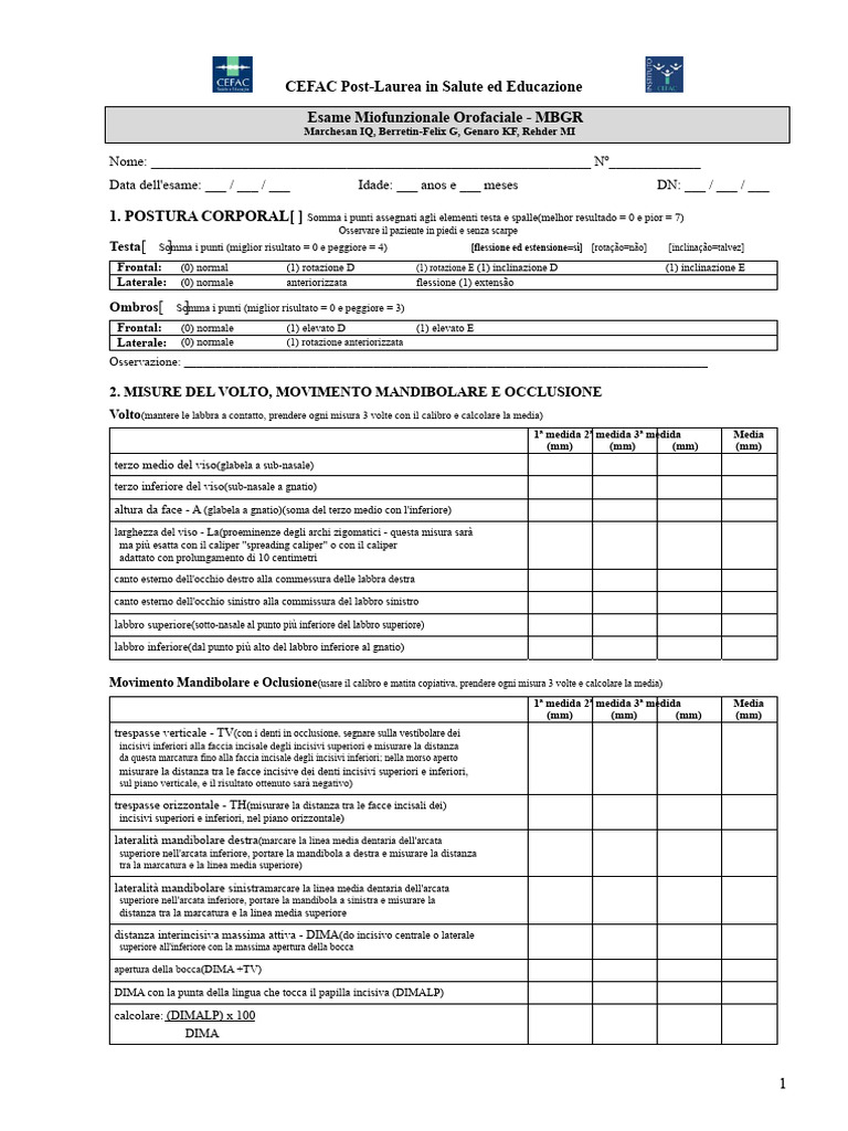 Protocollo MBGR | PDF
