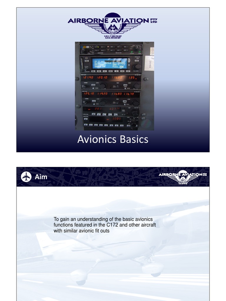Avionics Basics PDF Transponder (Aeronautics) Aerospace Engineering