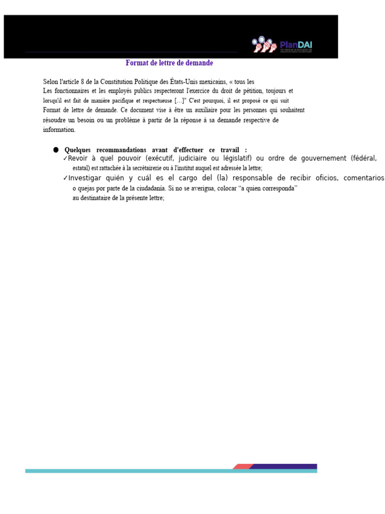 Modèle de lettre de demande d'information | PDF | Justice | Crime et ...