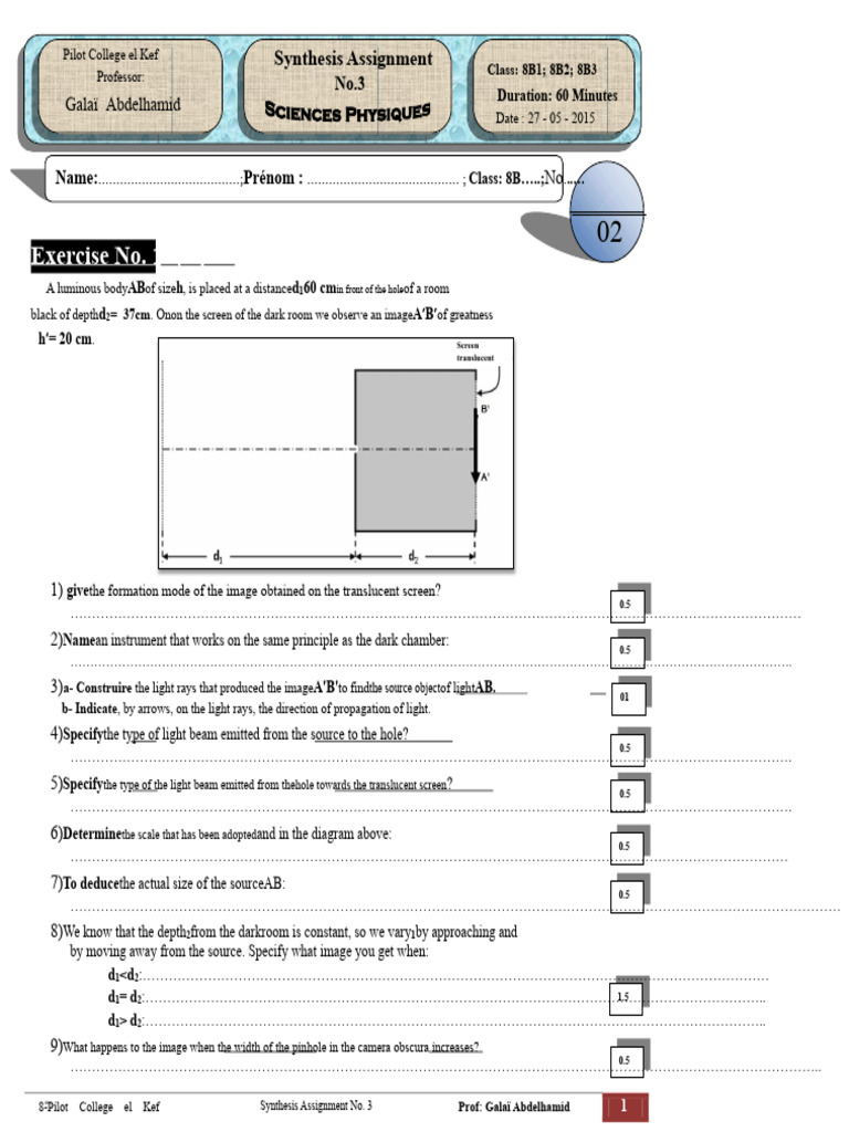 Light and Shadow: Synthesis Assignment | PDF | Eclipse | Solar Eclipse
