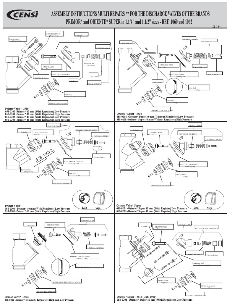 Discharge Valve Assembly Instructions | PDF | Valve | Piston