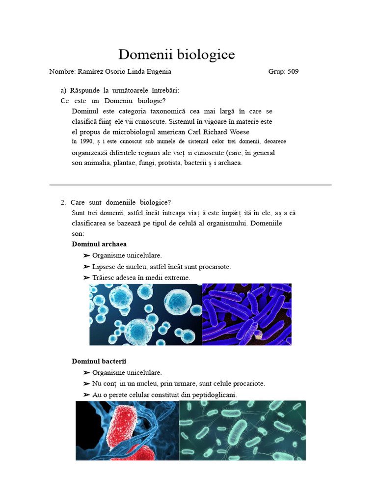 Domenii Biologice - RamírezOsorioLinda | PDF