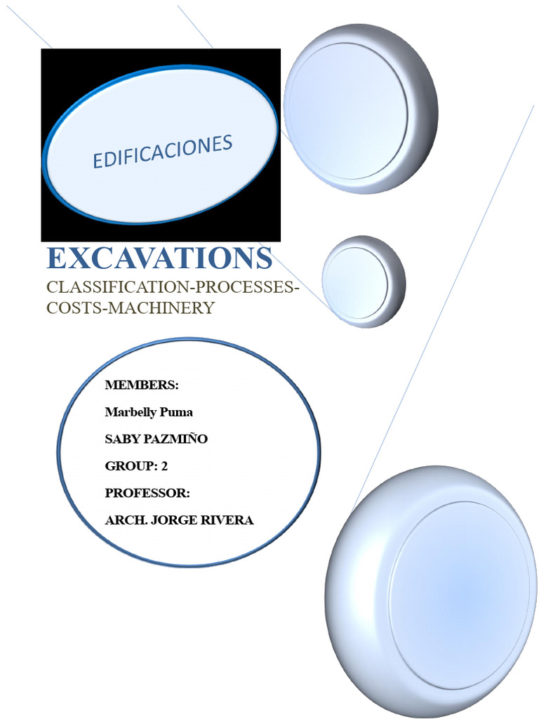 Excavation Types, Processes, and Costs | PDF | Dredging | Loader ...
