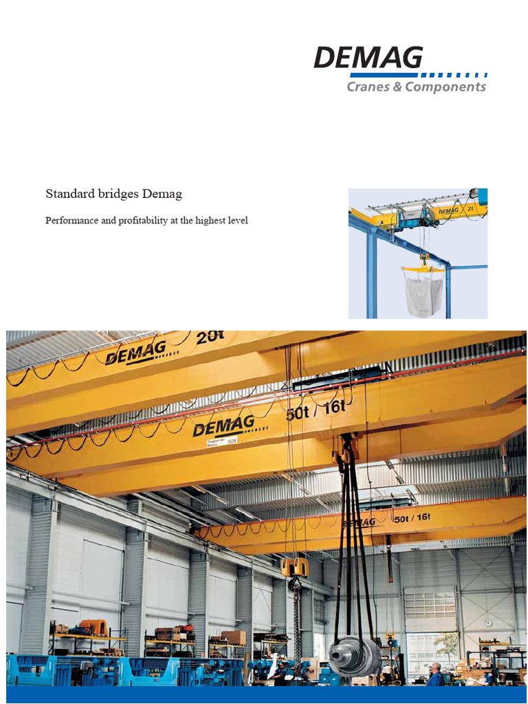 Demag Standard Bridges Overview | PDF | Crane (Machine) | Reliability ...