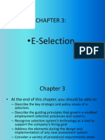 E-Selection Design and Management