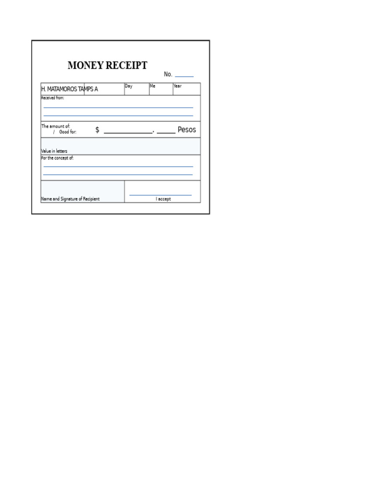 Money Receipt | PDF