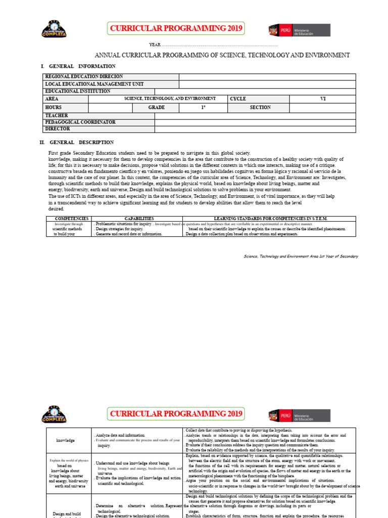 2019 Secondary STEM Curriculum Guide | PDF | Hypothesis | Quantitative ...