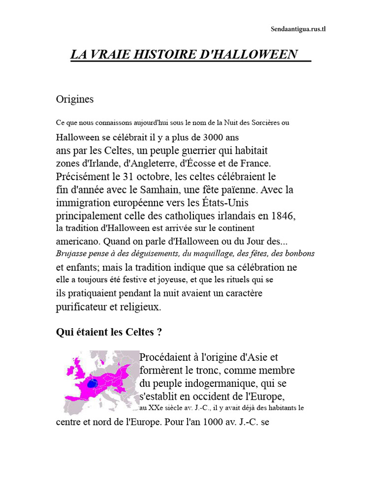 Origines et mythes d'Halloween | PDF | Halloween | Sorcellerie