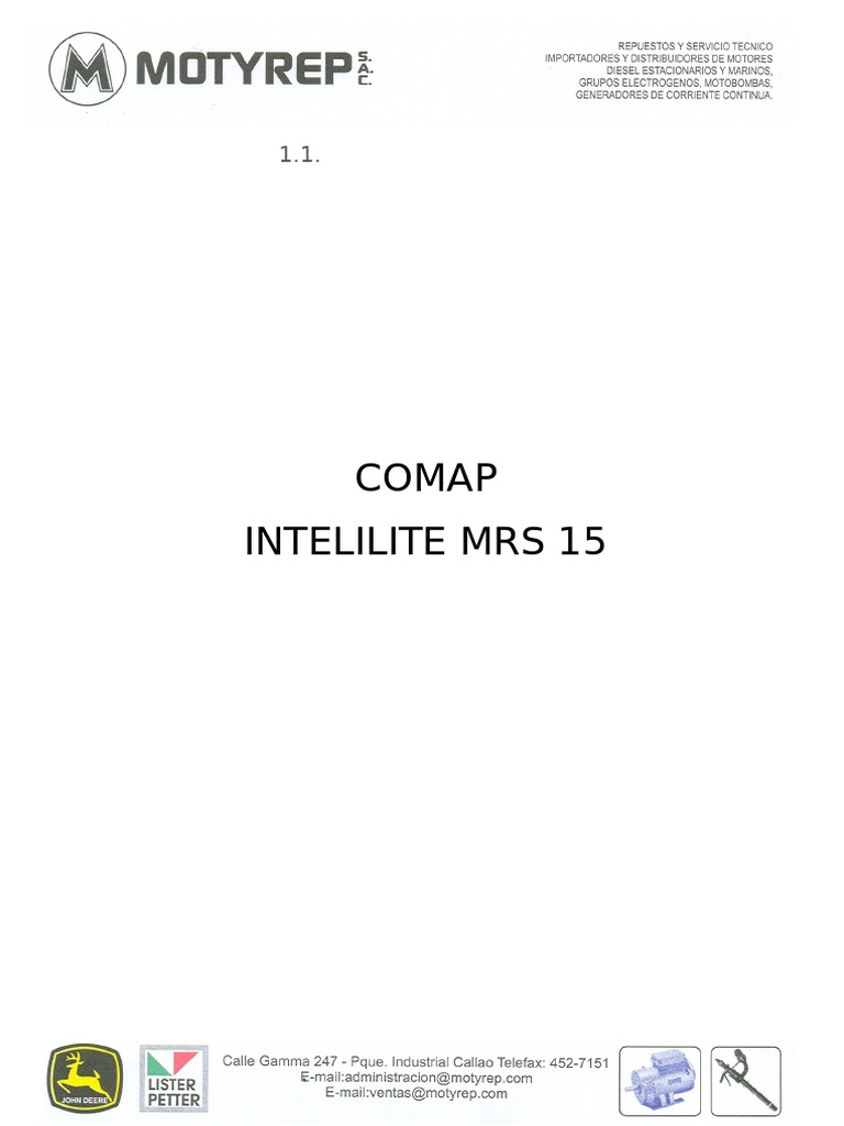 ComAp InteliLite MRS 15 Installation Guide | PDF | Parameter (Computer ...