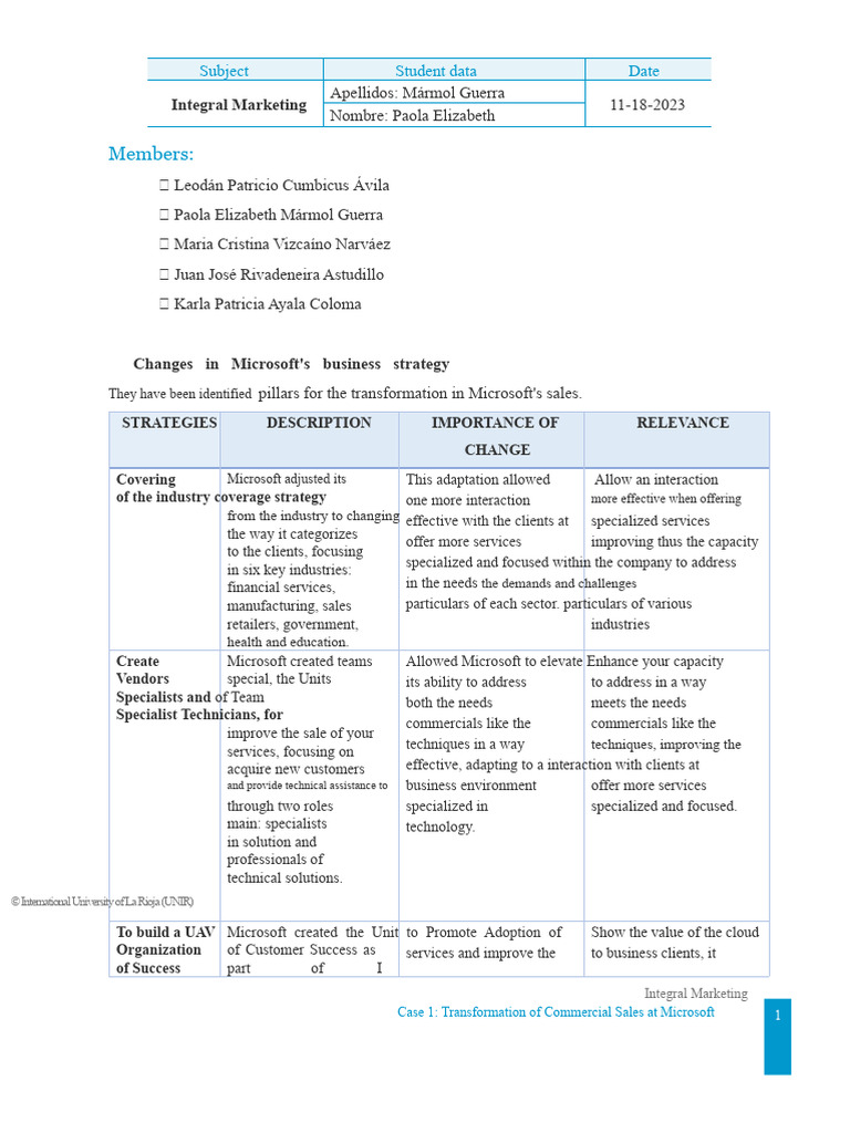 Practical Case 1 Lot 4 Group 5 Integrated Marketing | PDF | Artificial ...