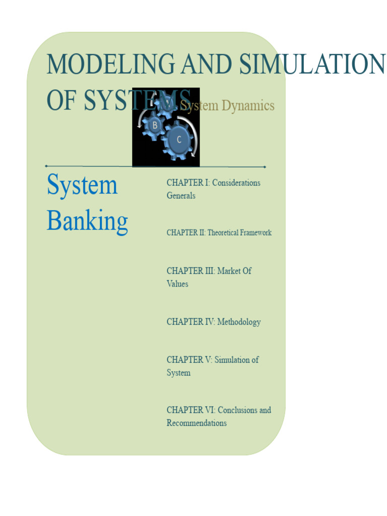 Banking System Simulation Model | PDF | Simulation | Market (Economics)