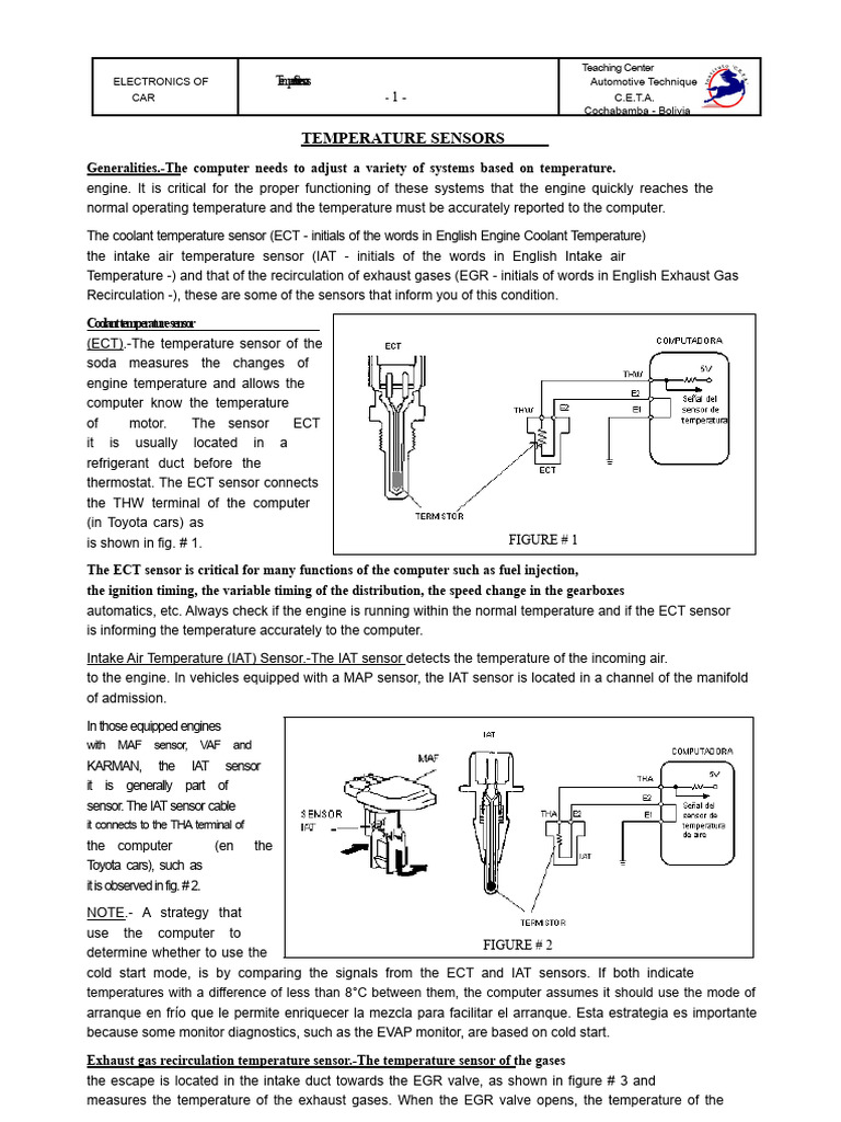 Understanding Car Temperature Sensors | PDF | Voltage | Motor Vehicle