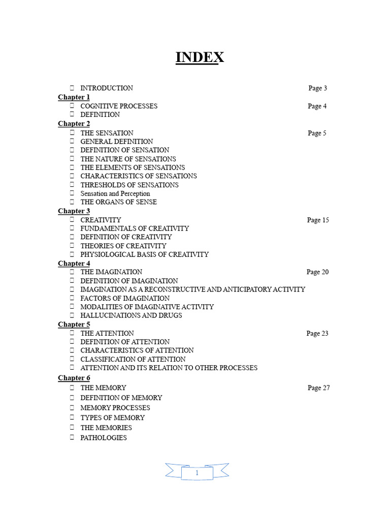 Cognitive processes-MONOGRAPHY | PDF | Senses | Perception