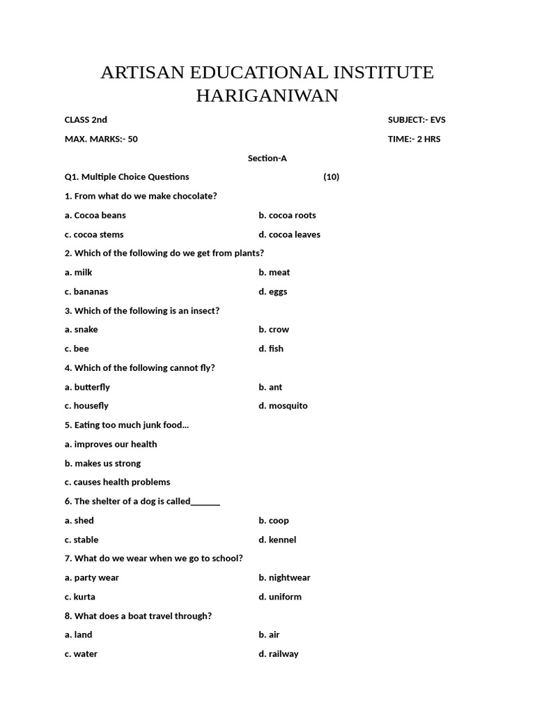 2nd Evs | PDF