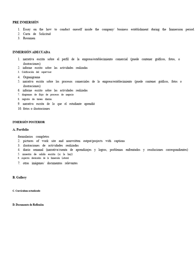 Portafolio de Inmersión Laboral | PDF
