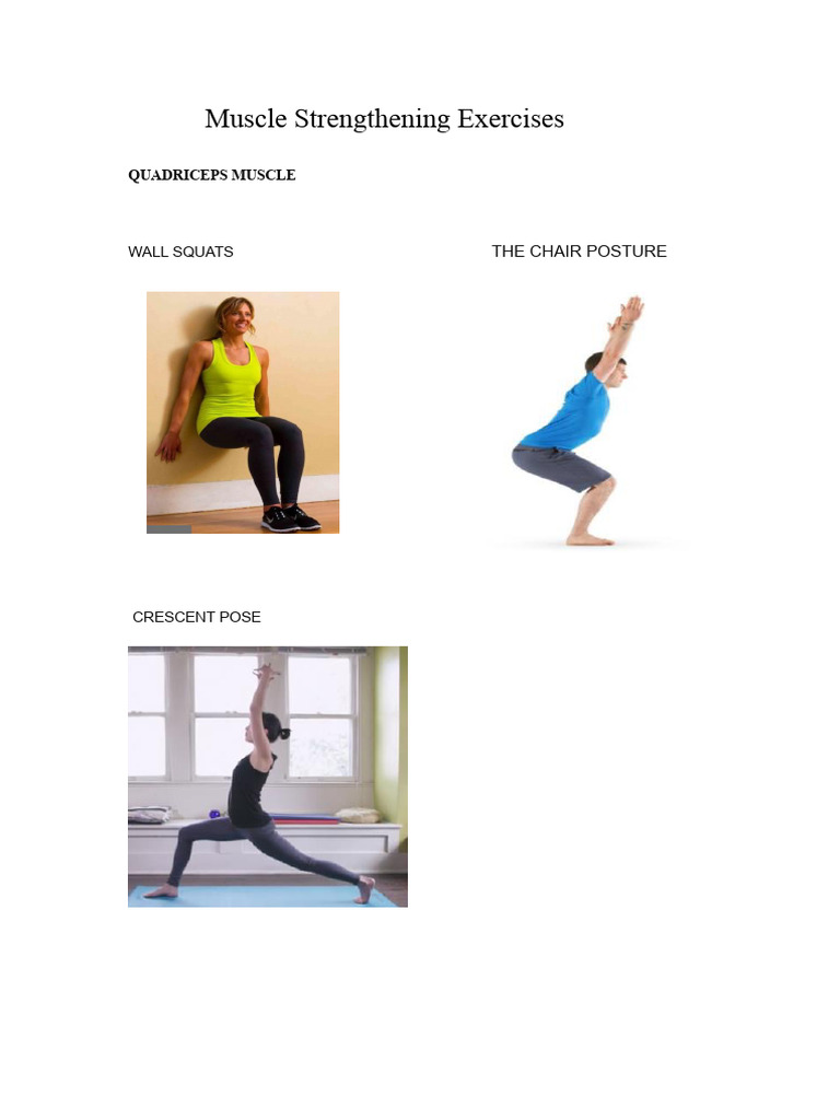 Essential Muscle Strengthening Exercises | PDF