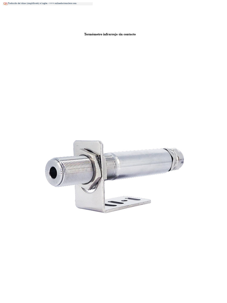 Manual del Termómetro Infrarrojo ABSD-01A | PDF | Infrarrojo | Sensor