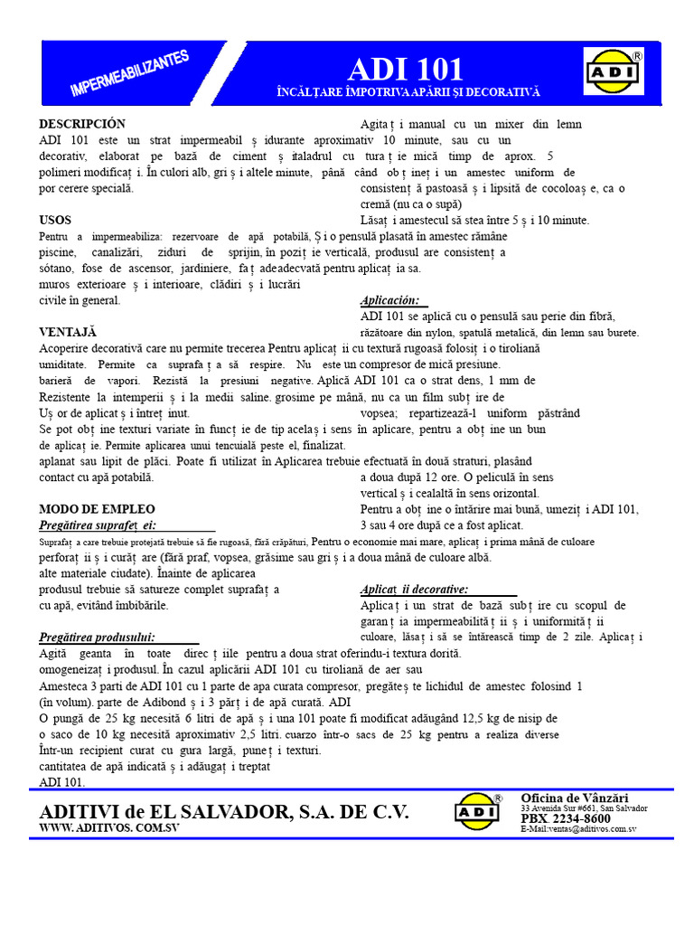 Adi 101 | PDF