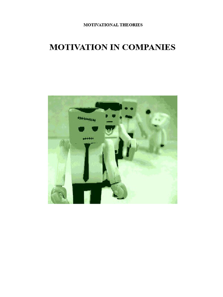 Understanding Motivation Theories in Organizations | PDF | Motivation ...