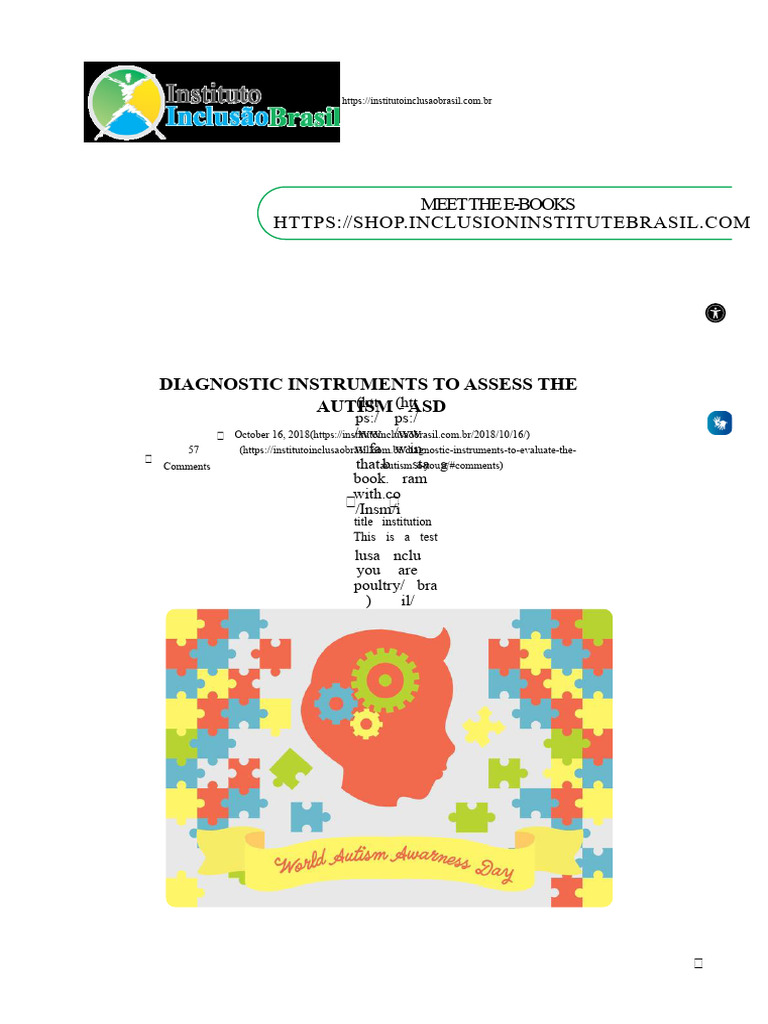 Diagnostic Tools for Autism Assessment | PDF | Autism | Asperger Syndrome