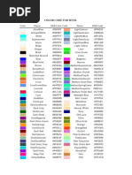 Loofah Color Code in The Villages | PDF