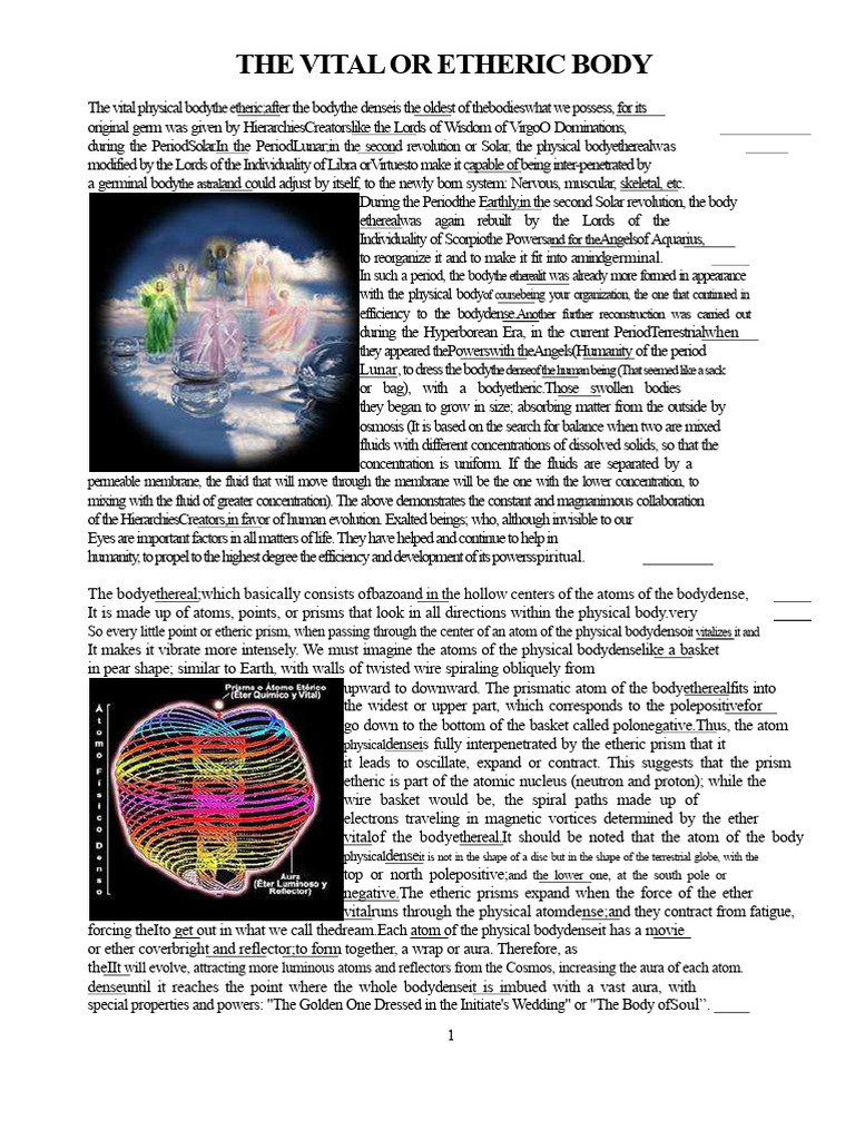 Understanding the Etheric Body | PDF | Heart | Atrium (Heart)
