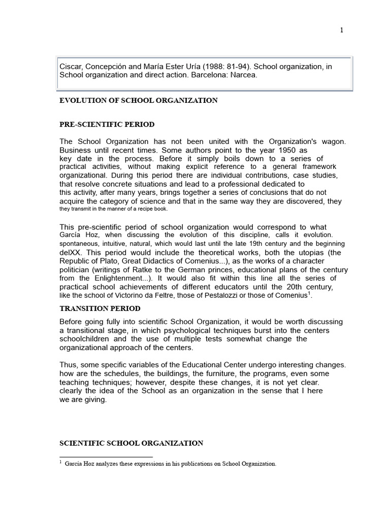 Evolution of School Organization | PDF | System | Theory