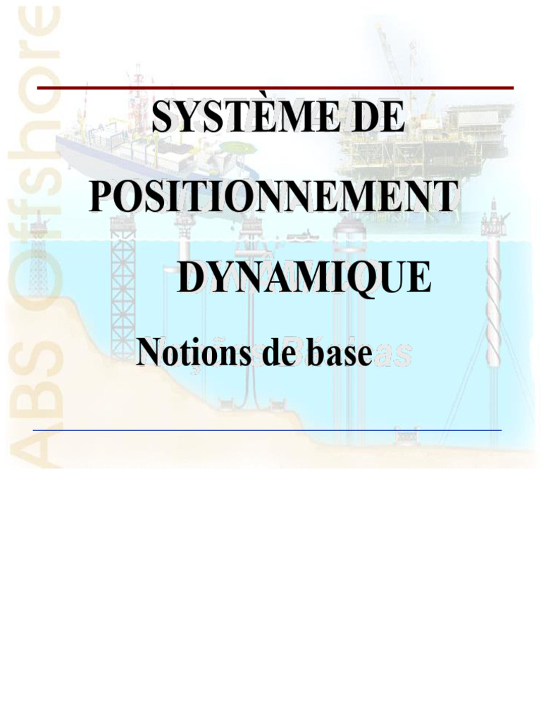 Système de Positionnement Dynamique : Guide | PDF | Système de ...
