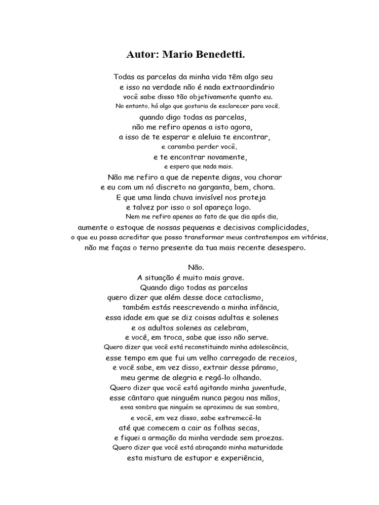 Reflexões sobre o amor e a vida | PDF