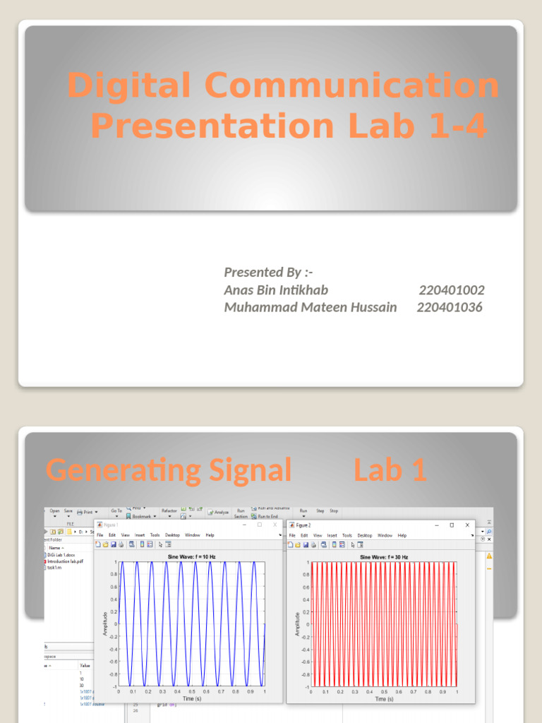 DiG Com Presentation Lab 1-4 | PDF