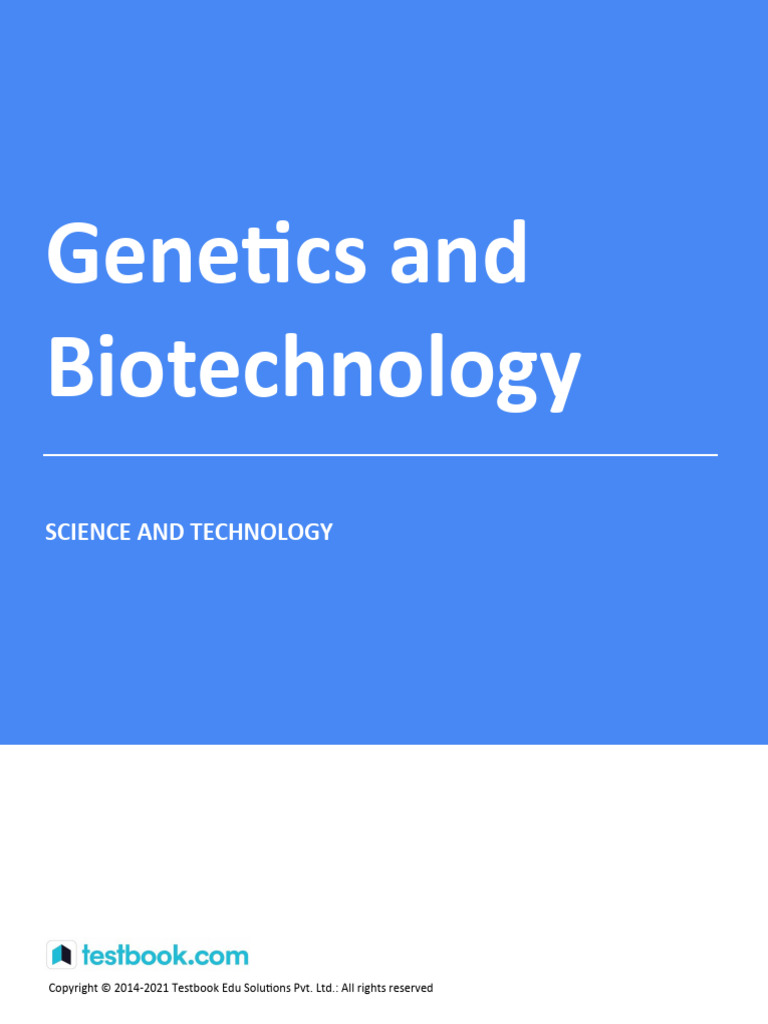 Genetics and Biotechnology Overview | PDF | Dna Sequencing | Sense ...
