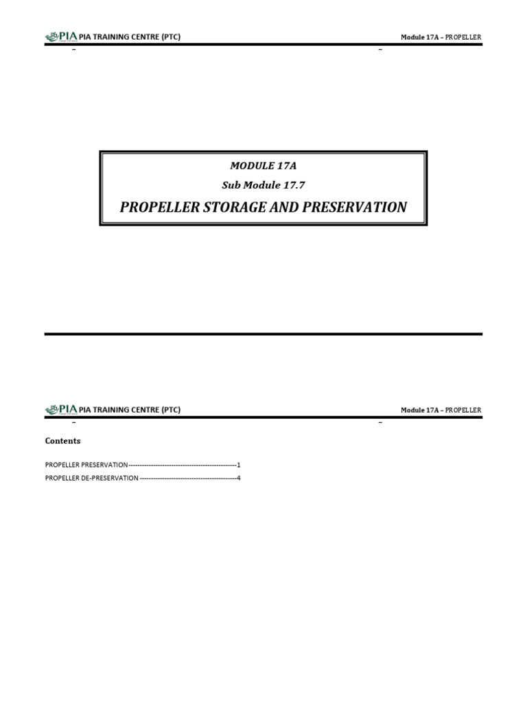Propeller Storage & Preservation Guide | PDF | Propeller | Wax