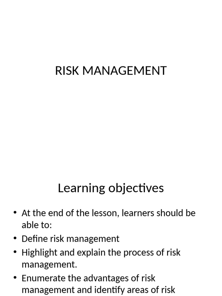 Risk Management 1 | PDF | Risk | Risk Management