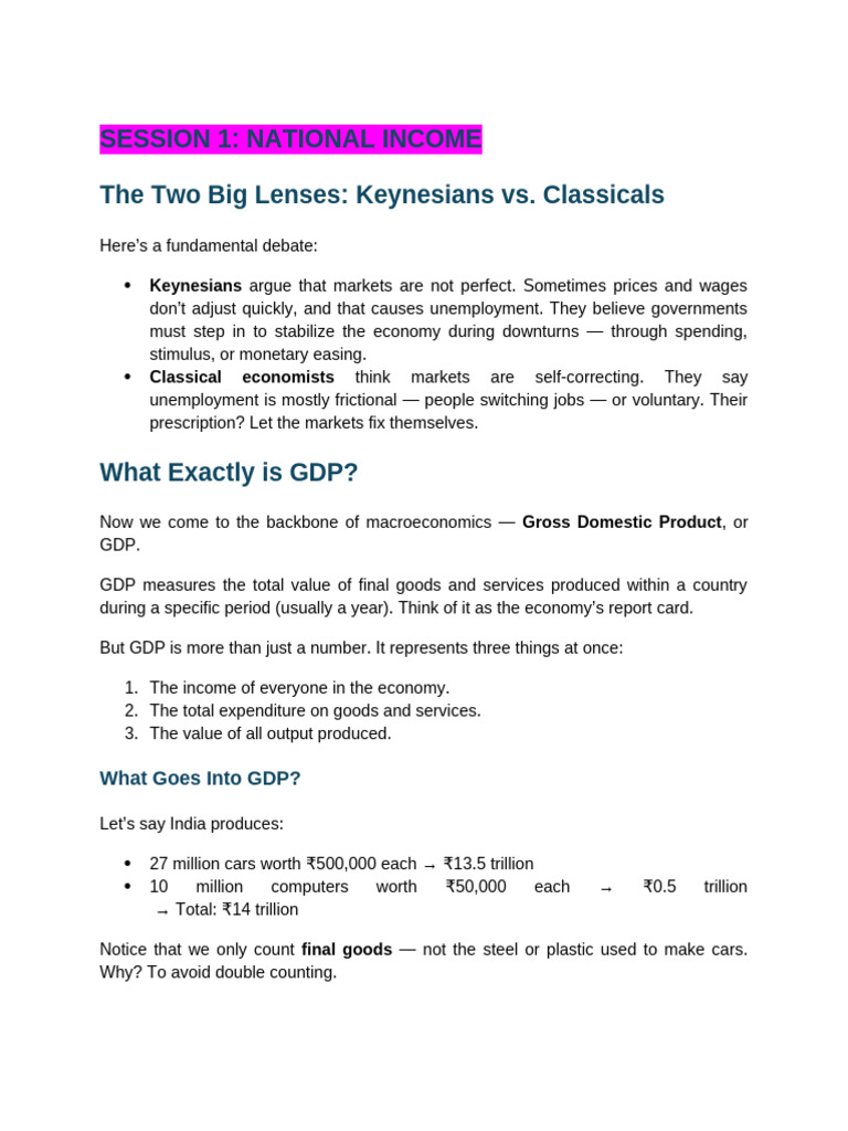 Macro | PDF | Consumption (Economics) | Gross Domestic Product